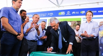Em visita técnica, Caiado destaca papel da Saneago para a economia goiana